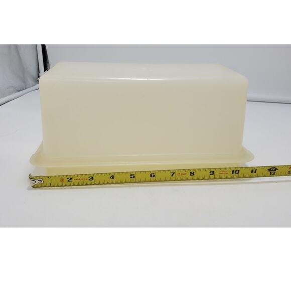Vintage Sheer Tupperware Bread Loaf Keeper Storage Container #171 w/ #172 Lid - Picture 1 of 8